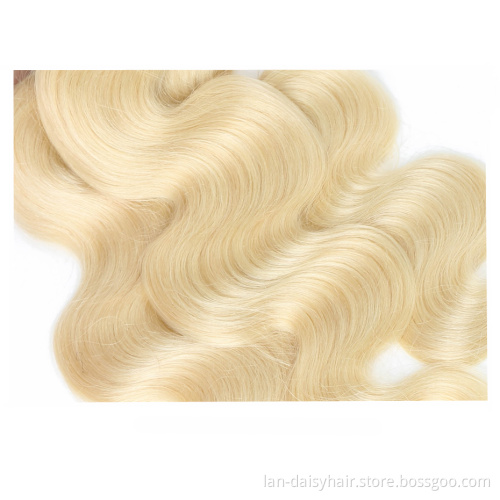 Malaysian Body Wave Bundles Blonde Bundles 613 Color In Wholesale Deals 100% Human Hair For Woman Remy Hair Extension